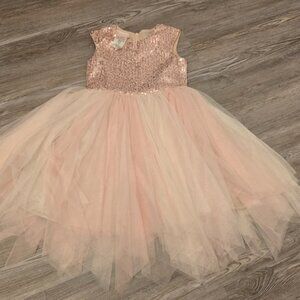 B by Bonnie Jean Formal Flower Girl Party Special Occasion Blush Pink Dress